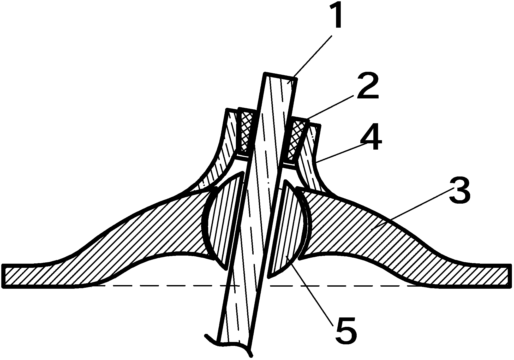 Yield anchor cable spherical rotating and aligning device