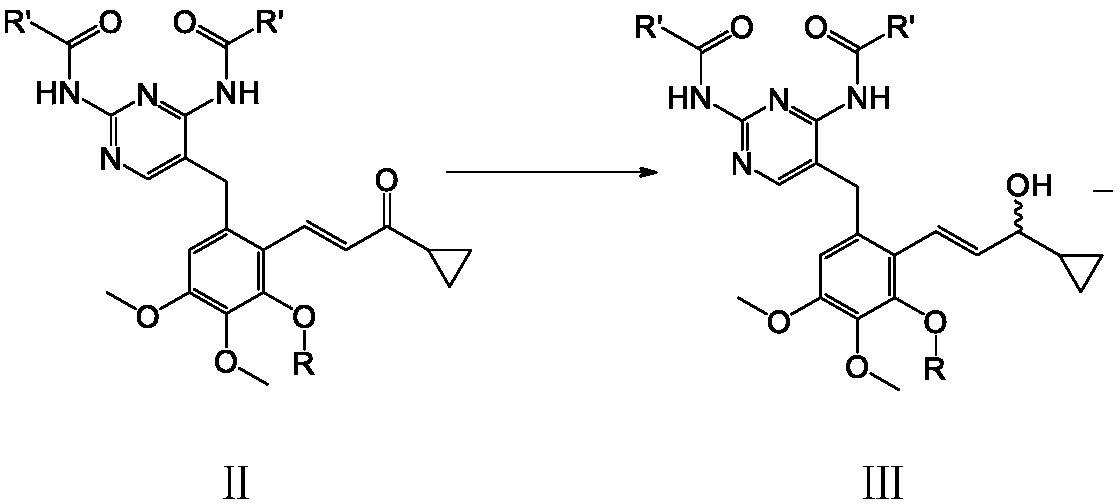 Novel intermediate of Iclaprim as well as preparation method and application thereof