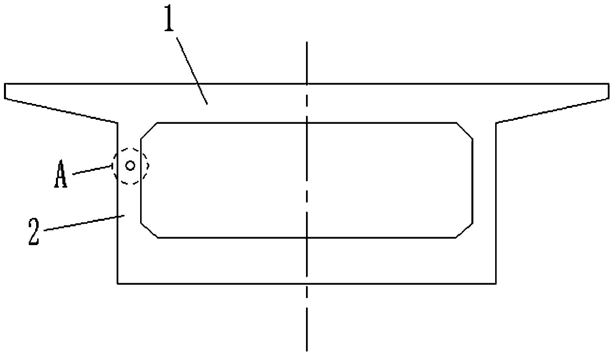 A kind of box girder of small curved bridge with high pier and long span in karst area