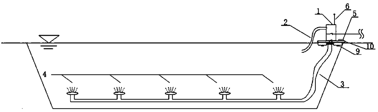 Vertical mixing system for water current in estuary and control method