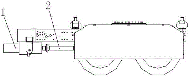 Transmission device of walking device for regenerating train