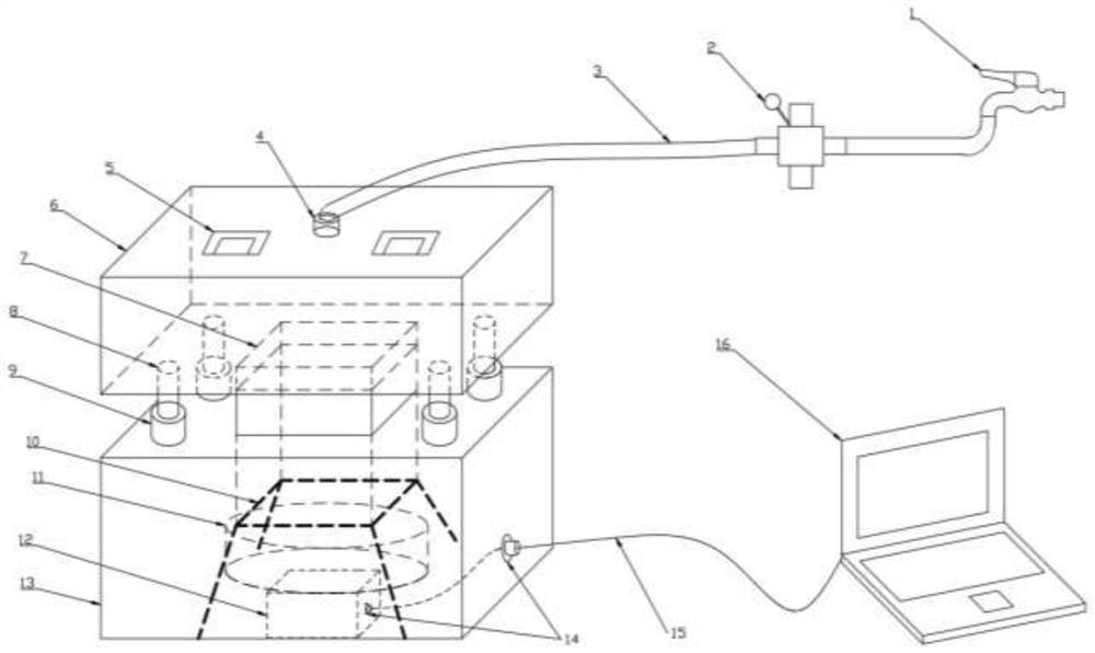 Device and method for testing permeability coefficient of fractured rock mass under different water pressure conditions