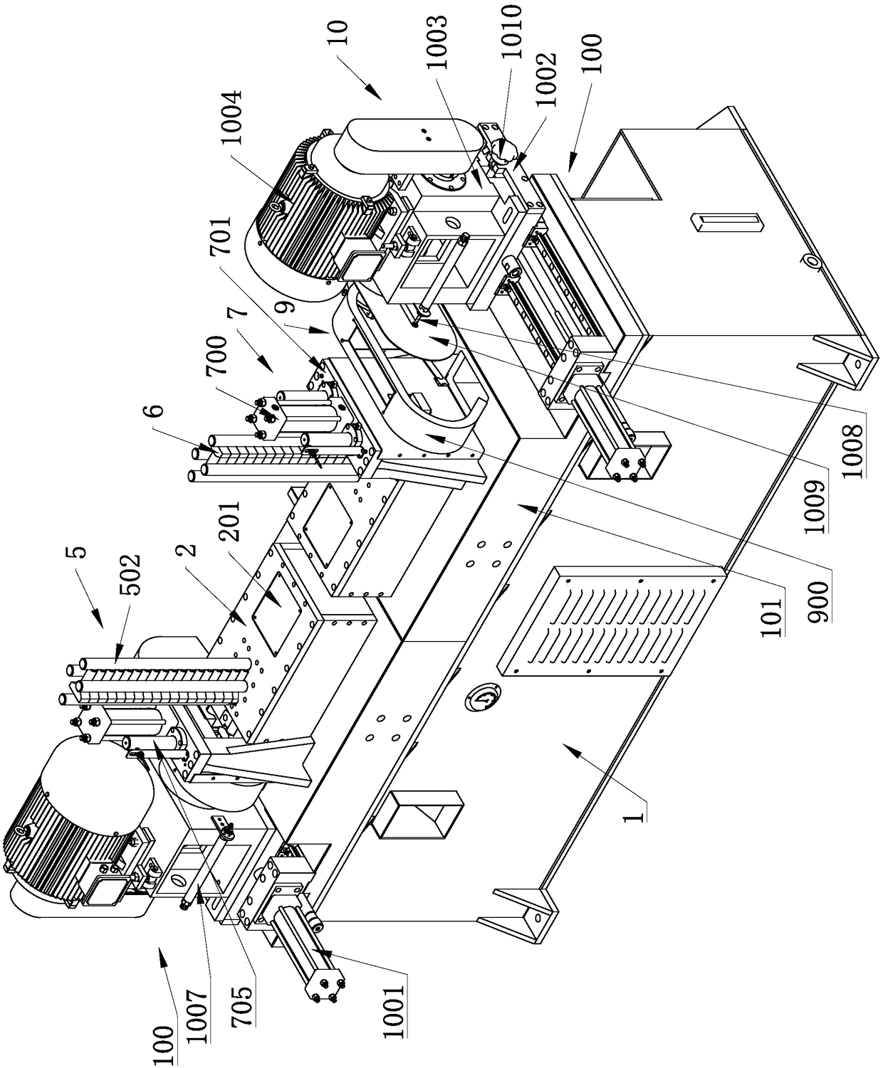 End face machining method of bolts and end face machining machine achieving method