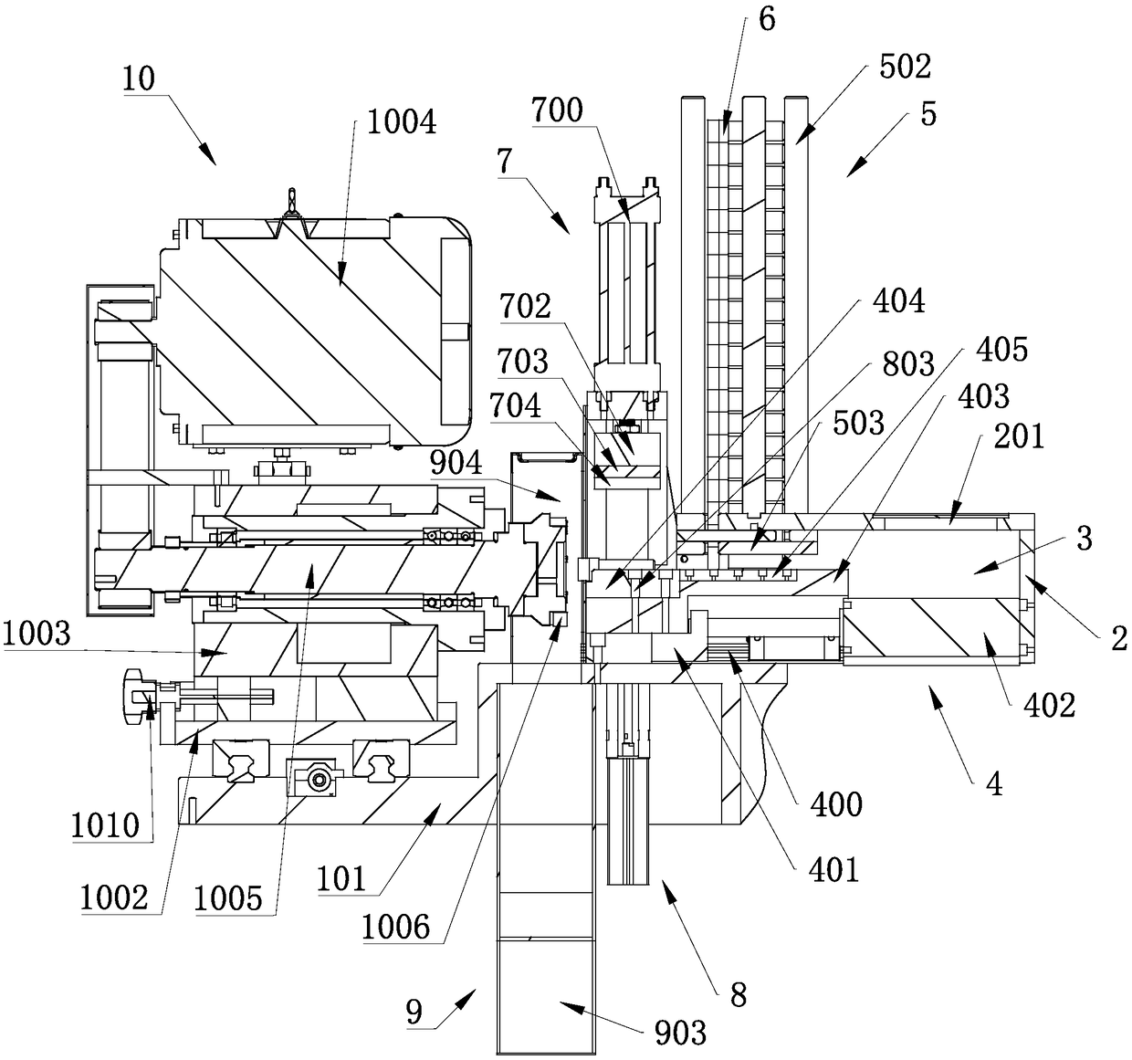 End face machining method of bolts and end face machining machine achieving method