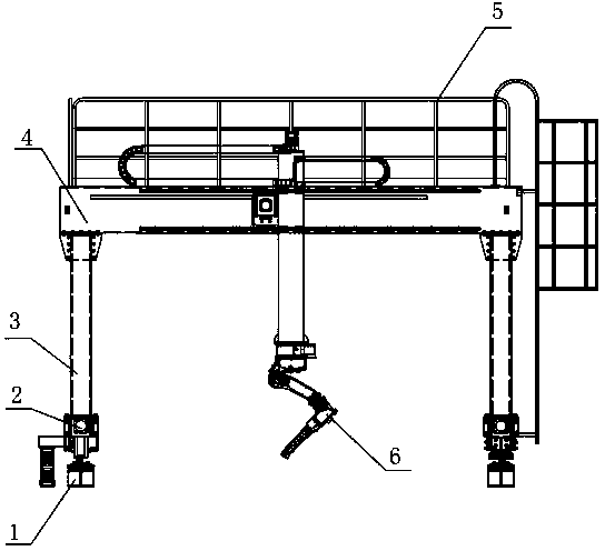 Portal robot welding machine