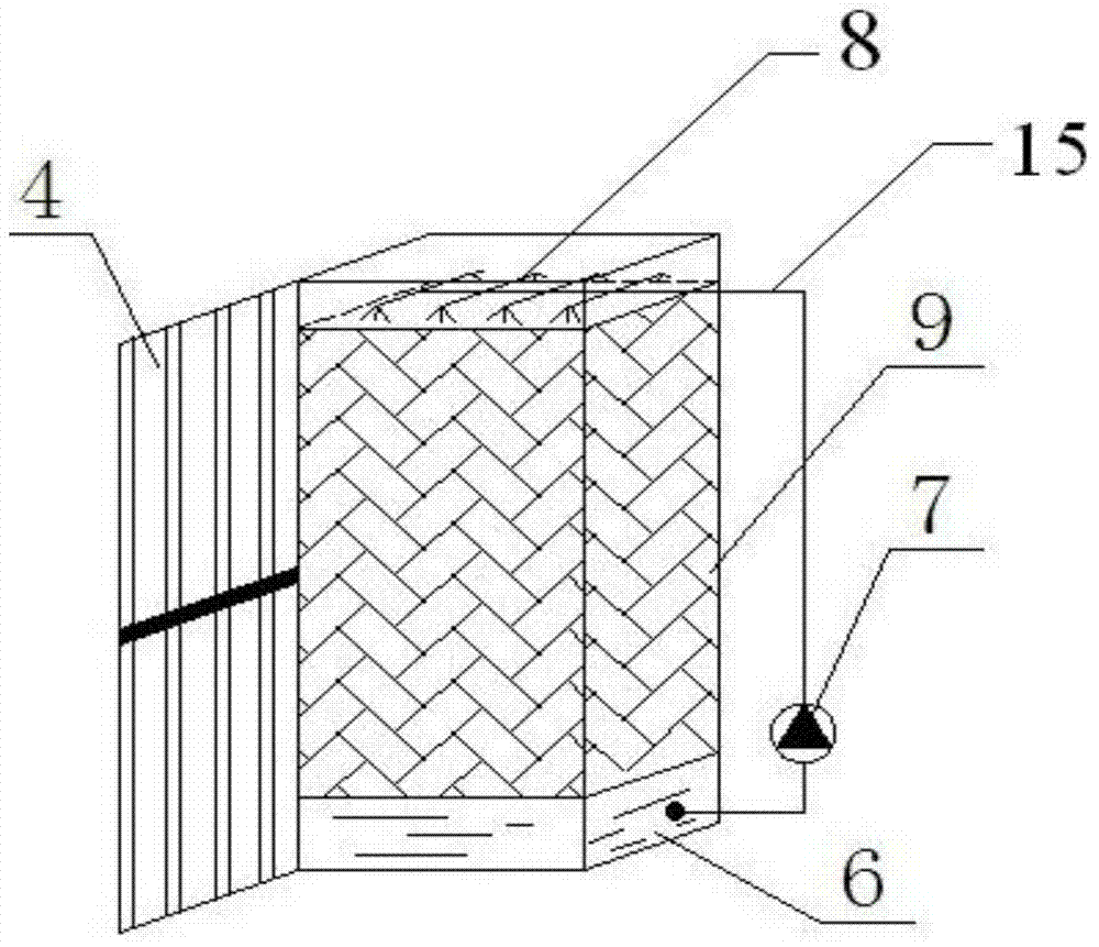 Direct evaporation cooling air conditioner unit with variable air flue