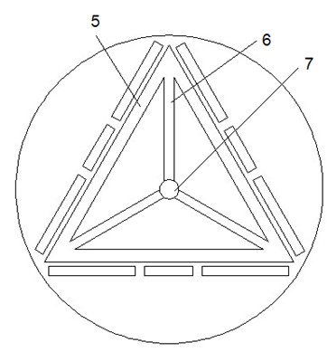 Silicon micro gyroscope with triangular vibrator and manufacturing method thereof