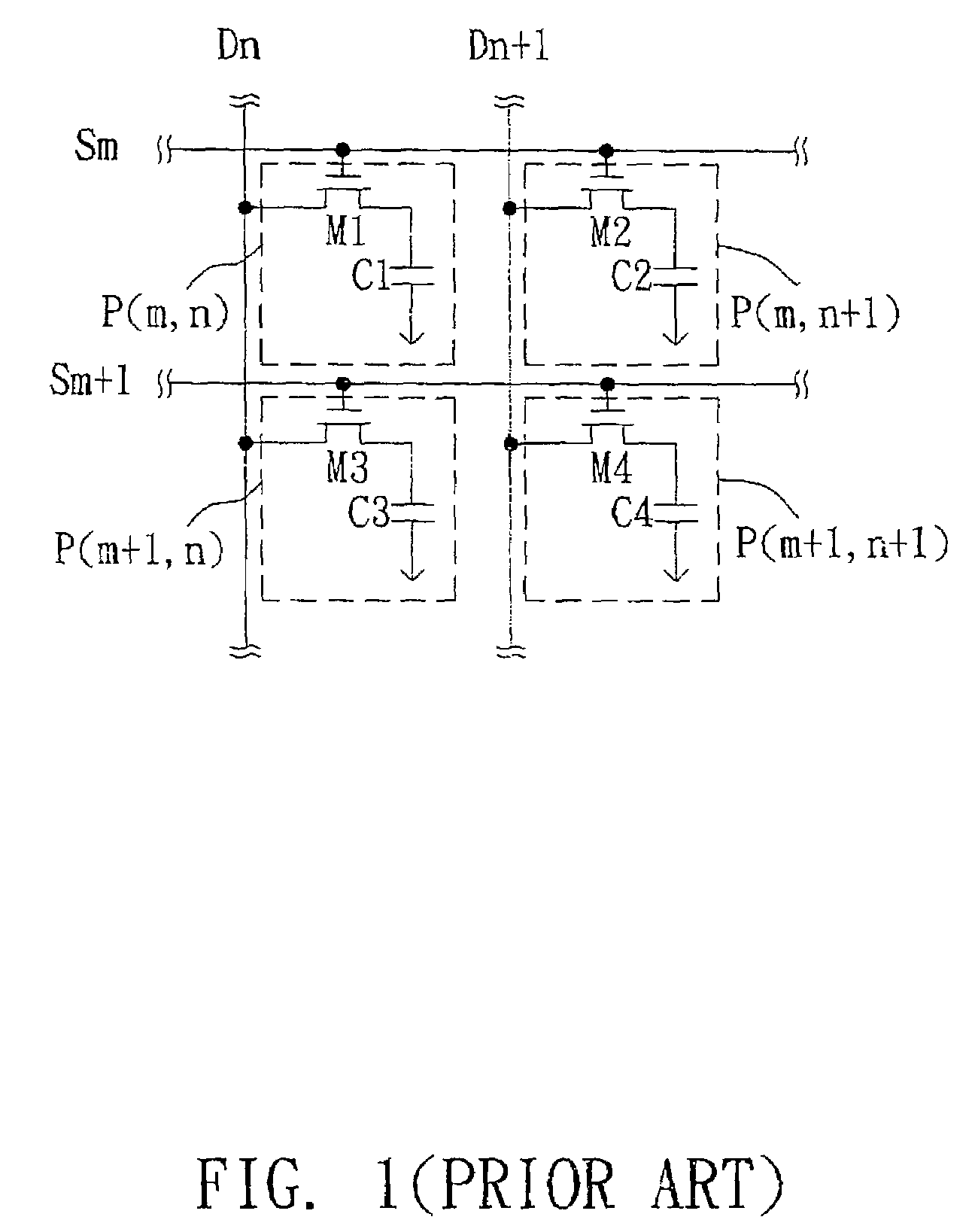 Display apparatus with a time domain multiplex driving circuit
