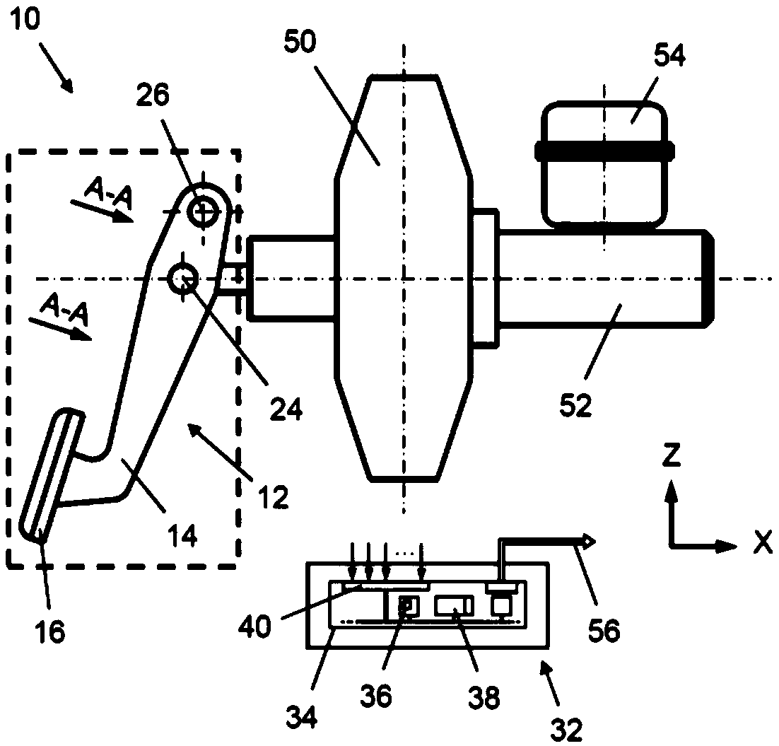 Method for operating brake pedal unit of brake pedal unit of vehicle and brake pedal unit