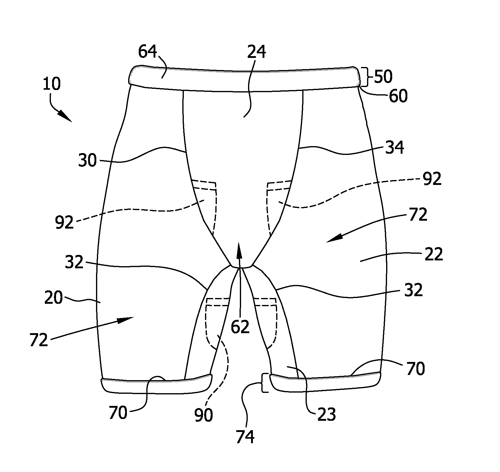 Undergarment and methods of fabricating same