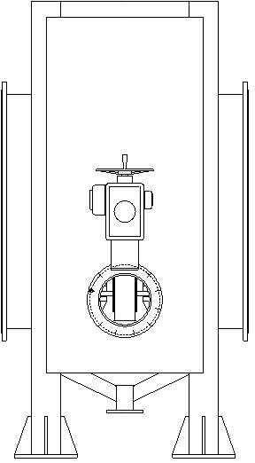 Horizontal gas separation device