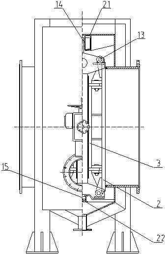 Horizontal gas separation device