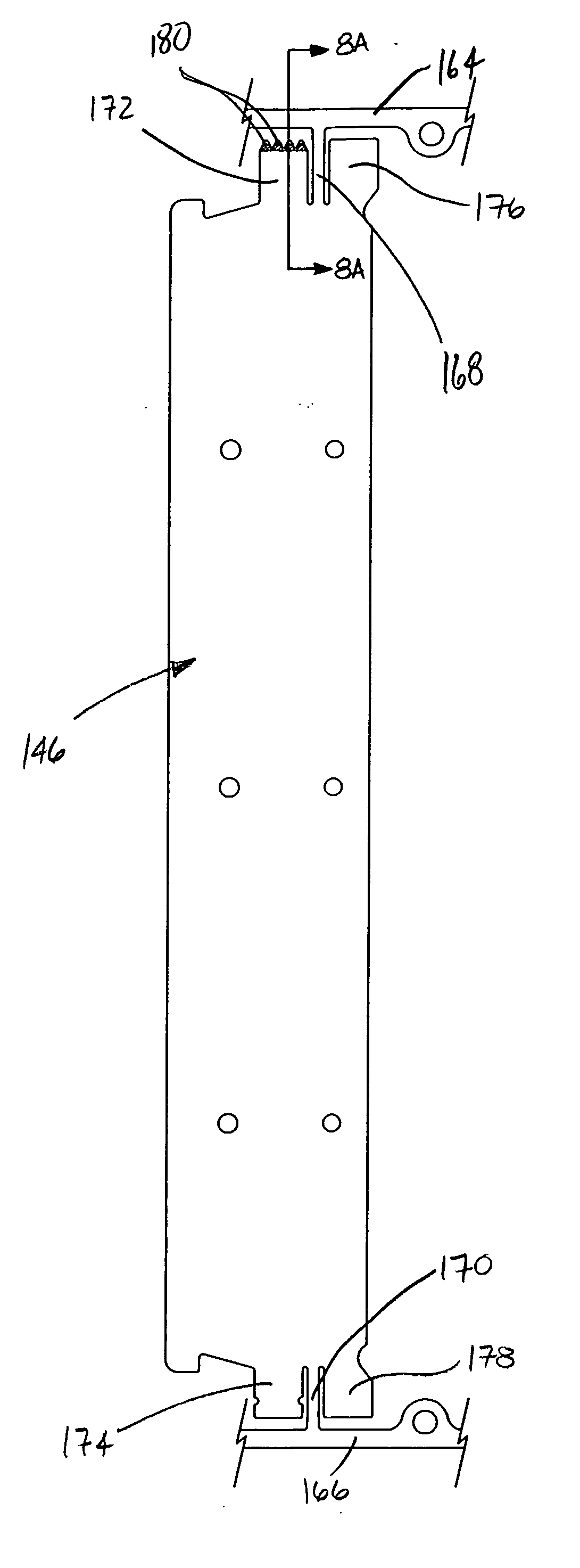 Stamped gate bar for vending machine