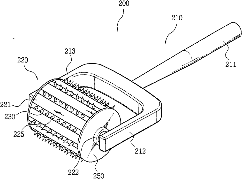 Micro neddle roller assembly