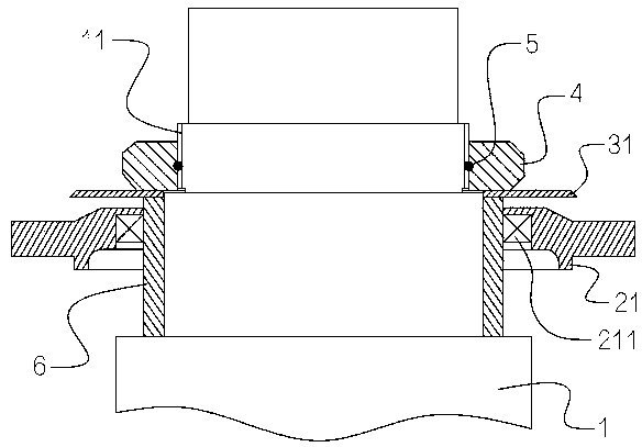 Waterproof structure on output shaft of speed reducer and speed reducer