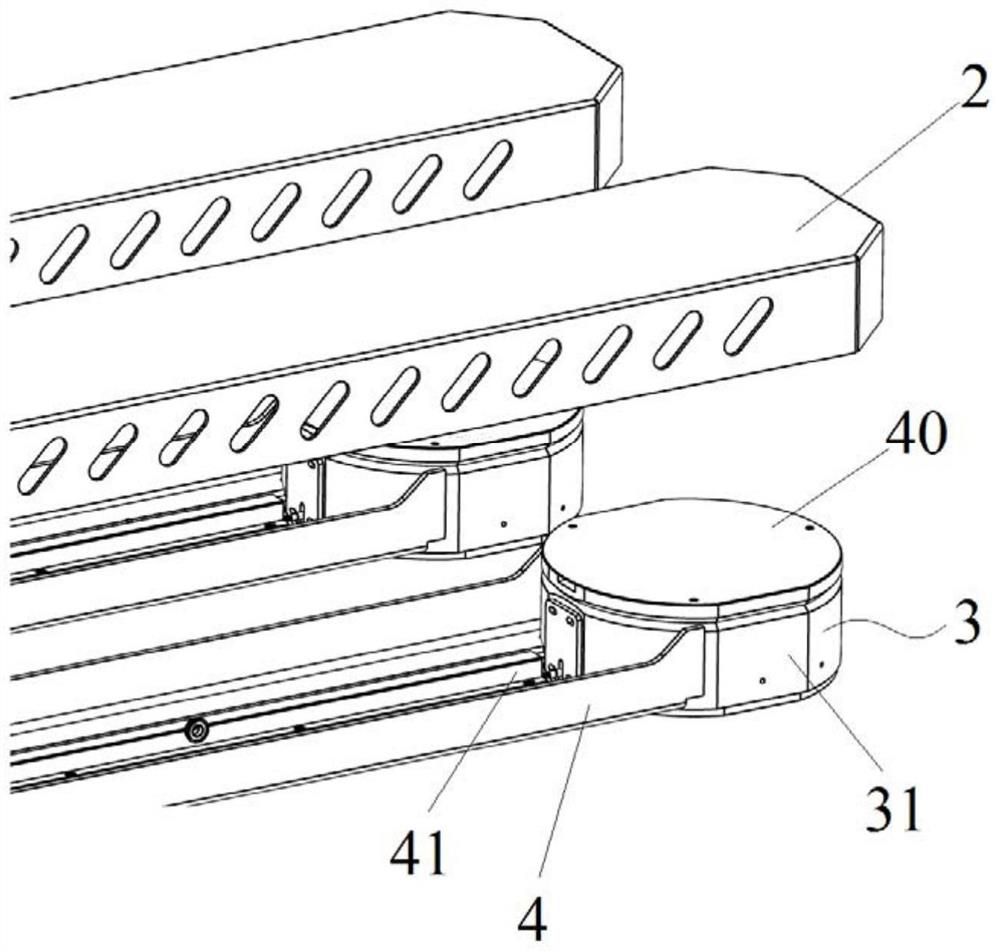 Double-wheel differential driving device and straddle type unmanned forklift