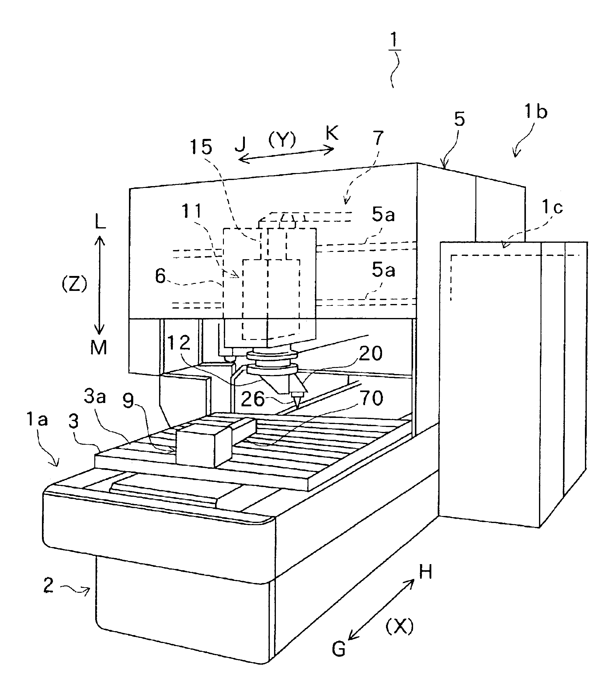 Three dimensional linear machining apparatus