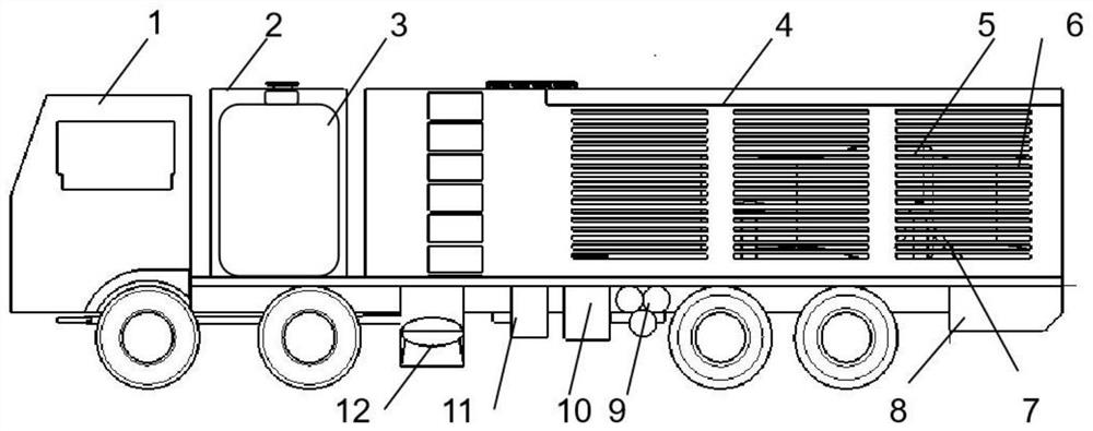 Hot blowing type snow sweeper based on large-bypass-ratio turbofan engine and snow removing method