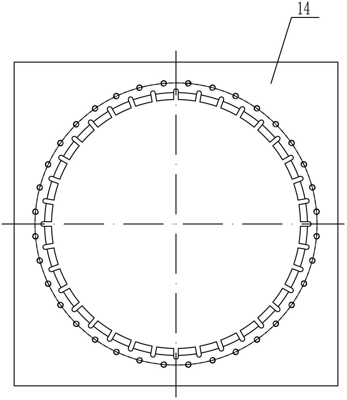 Processing method for inner ring arc section of guide vane