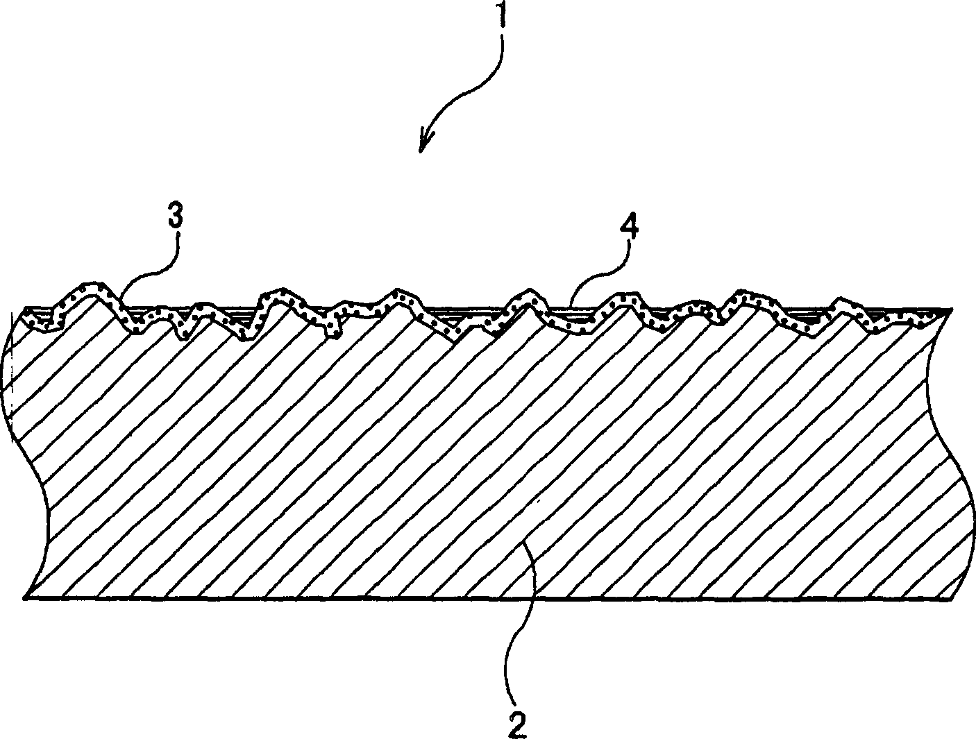 ALuminium plate with envelope and electronic equipment parts using the same