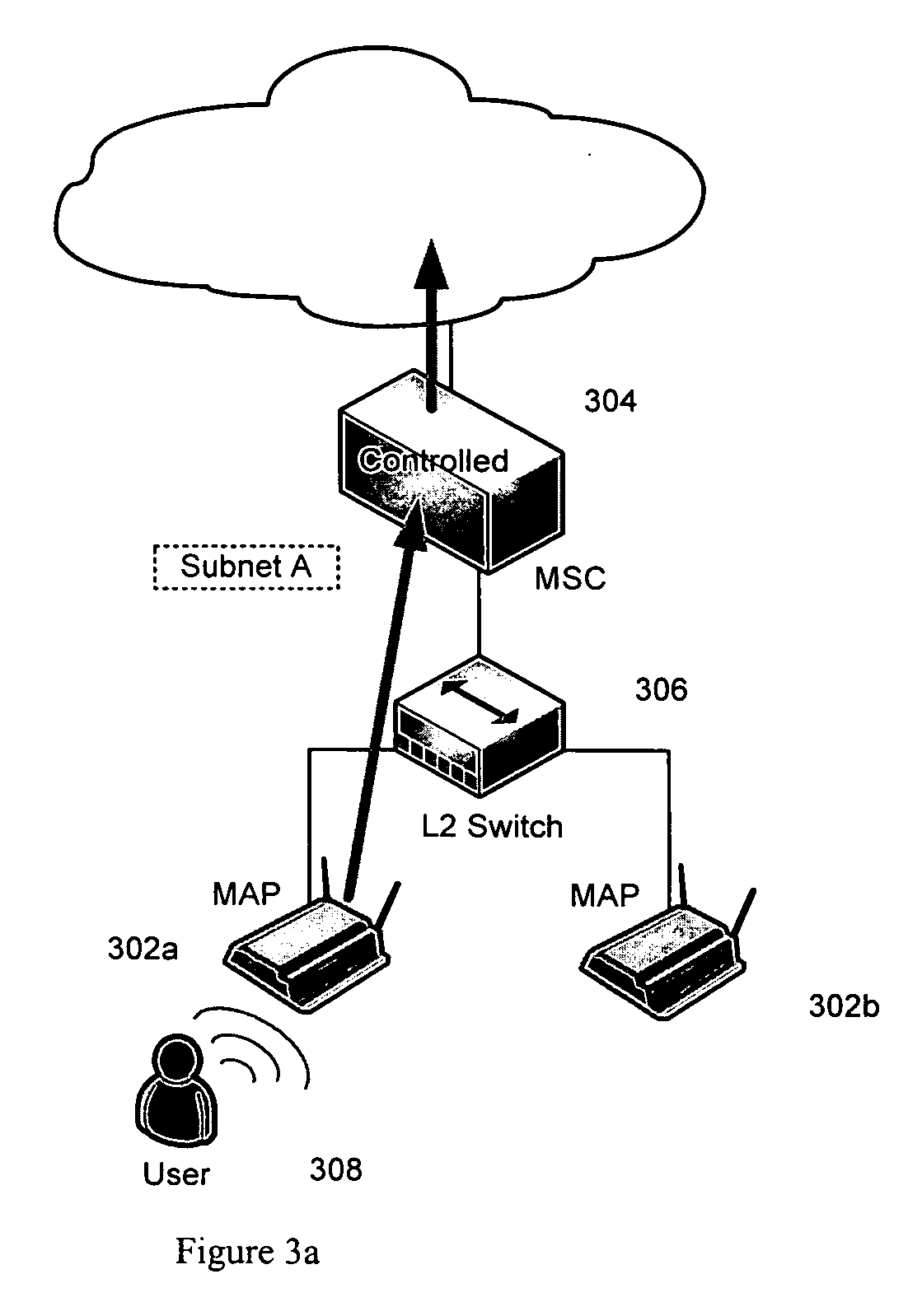 Seamless roaming across wireless subnets using source address forwarding