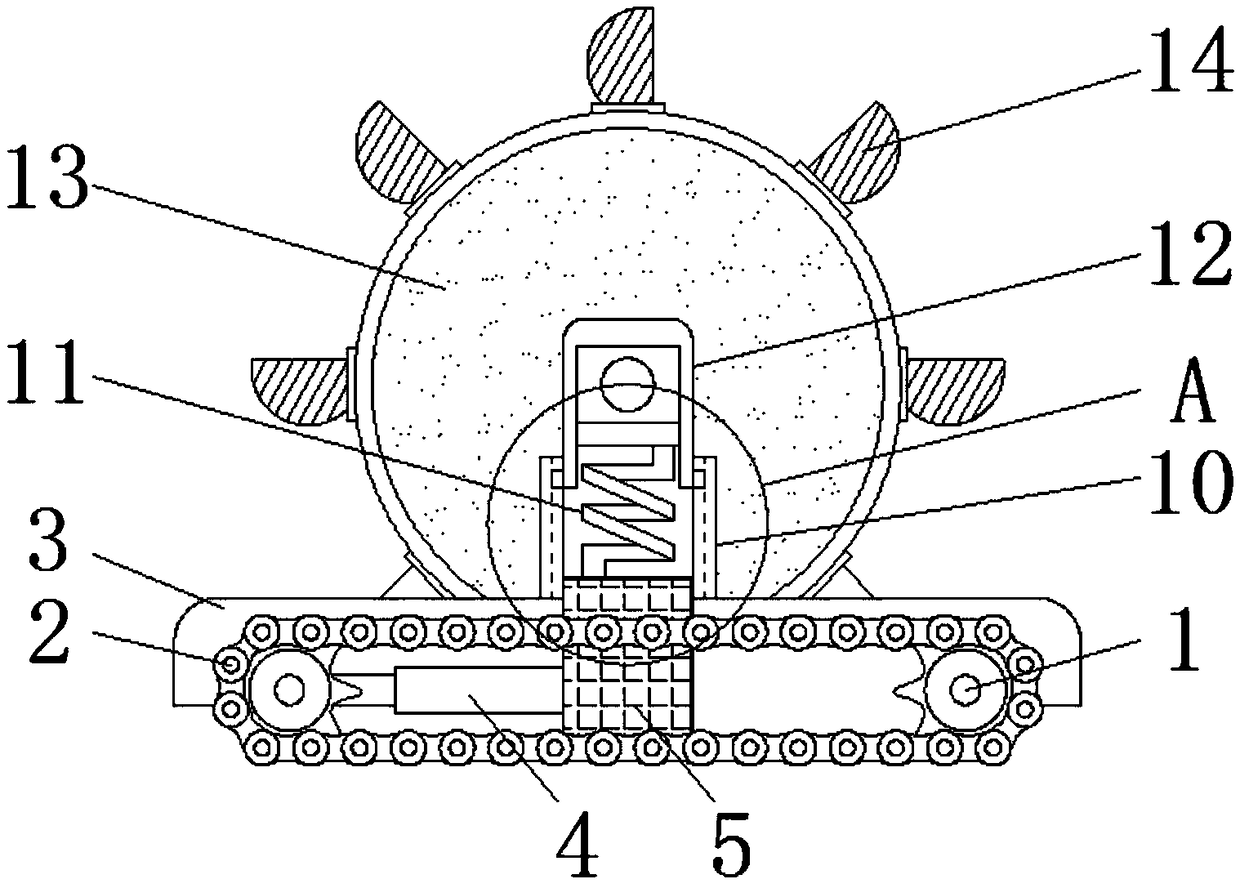 Automatic weeding machine device