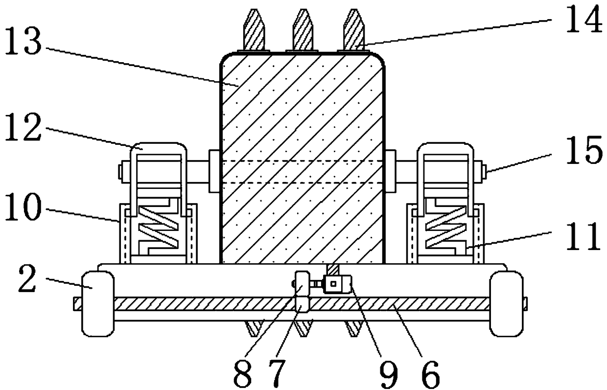 Automatic weeding machine device