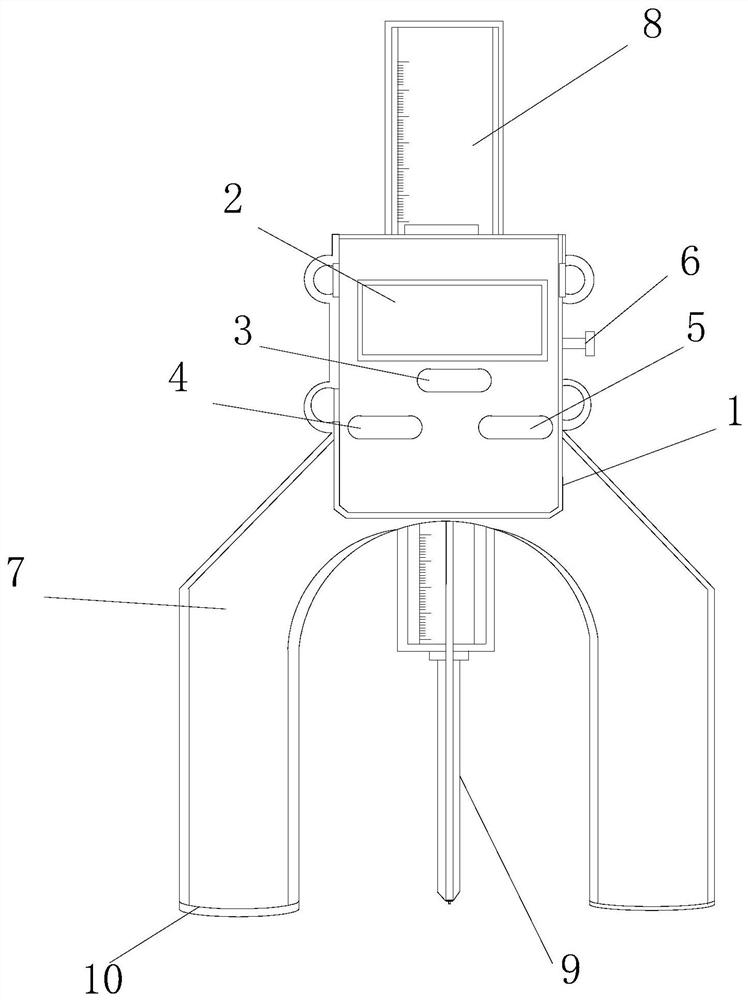 Method and device for measuring rivet hole depth