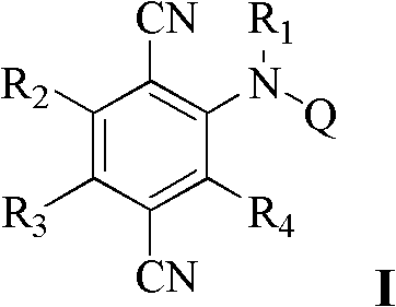 P-dicyanoaniline-containing compounds and applications thereof