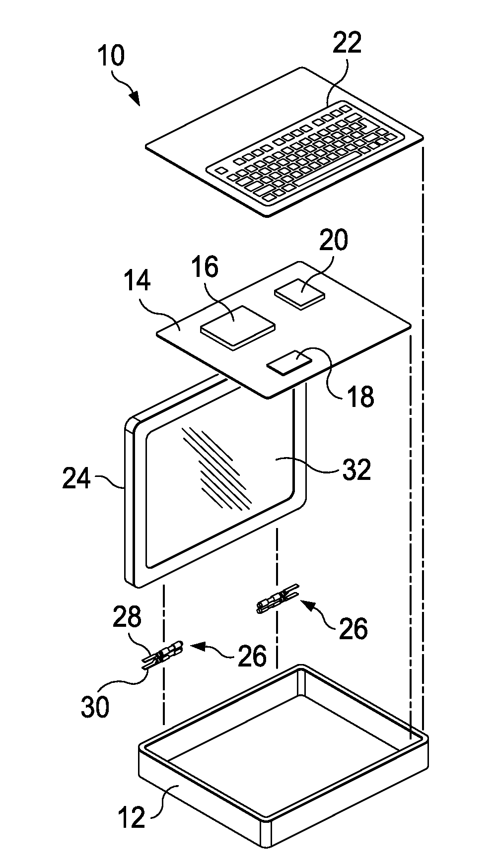 Information handling system housing lid with synchronized motion provided by a flexible compressive member