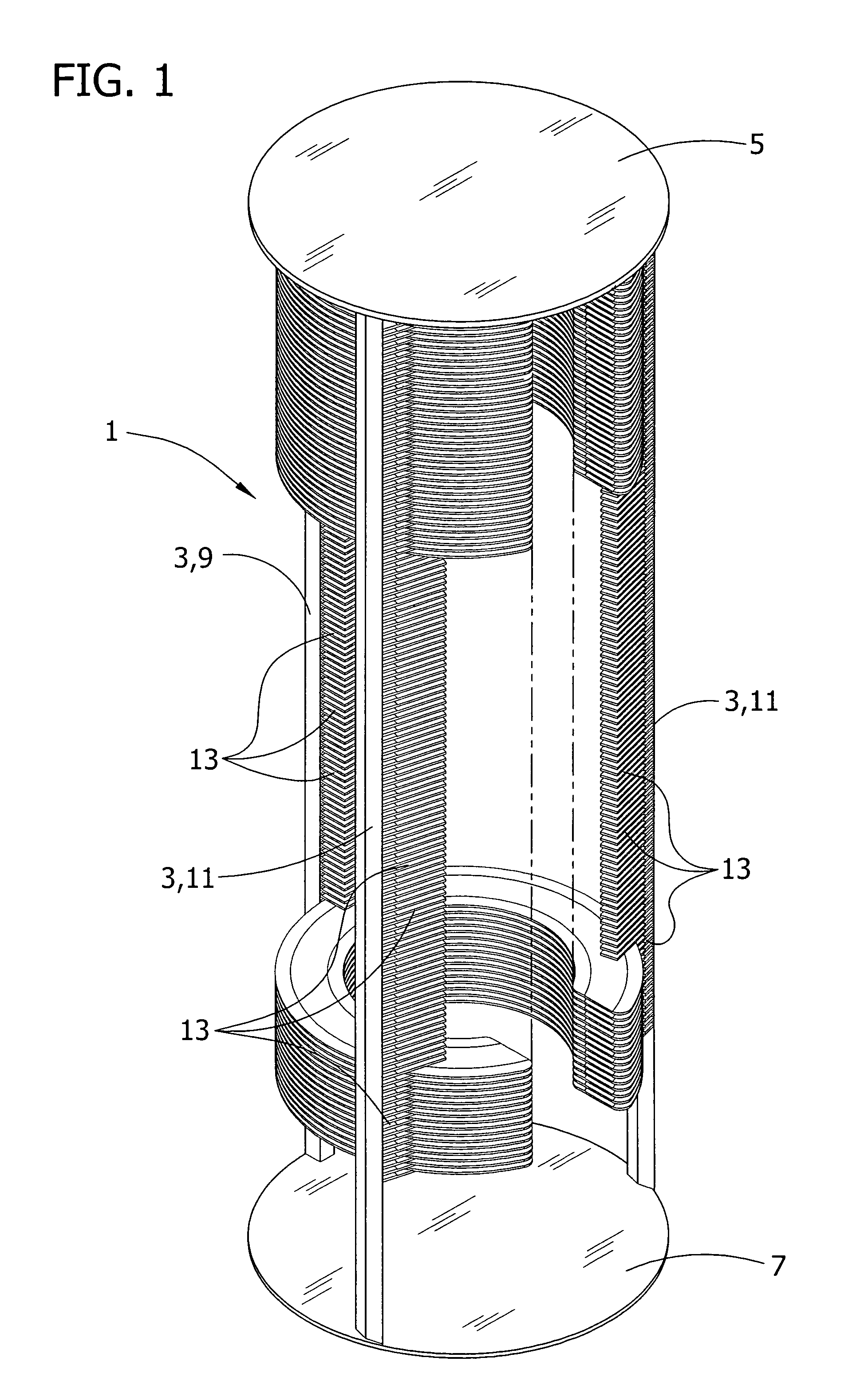 Semiconductor wafer boat for a vertical furnace