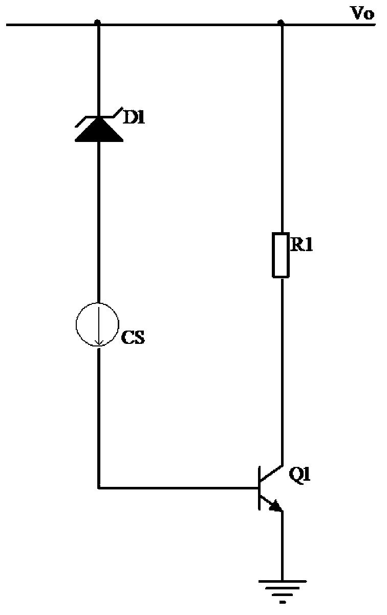 Dynamic dummy load with simple structure