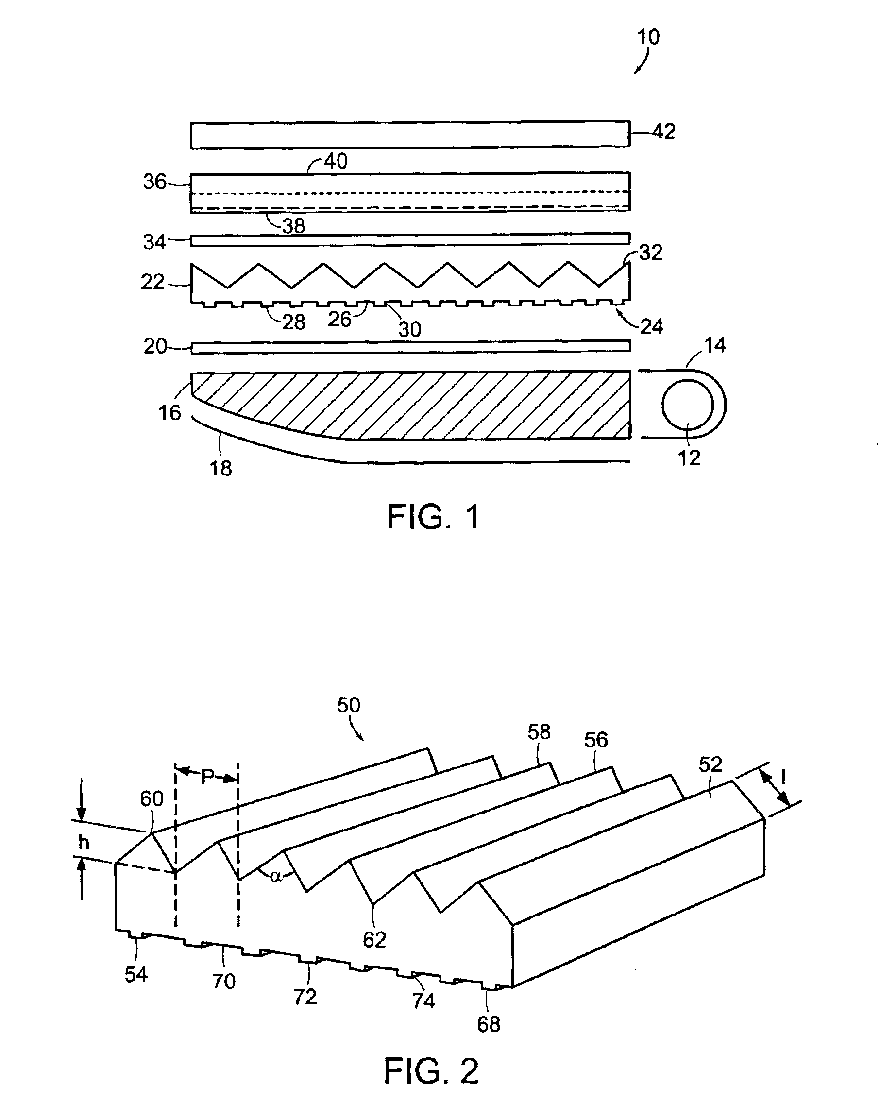 Grooved optical microstructure light collimating films
