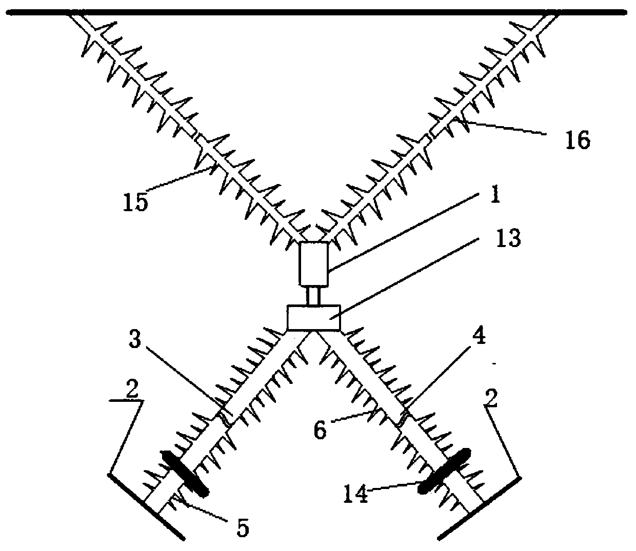 Retrofit method for anti-dropping series of composite insulators arranged in v-shape phase in tower window