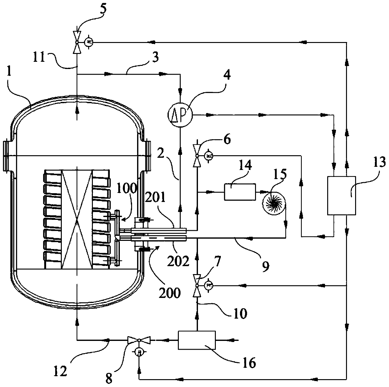 Induction coil cooling pressure-bearing system for induction heating equipment