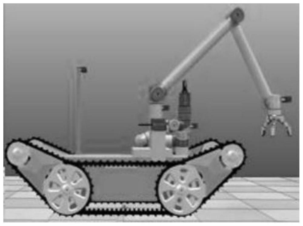 Control method and control system for double-arm crawler-type mobile operation robot