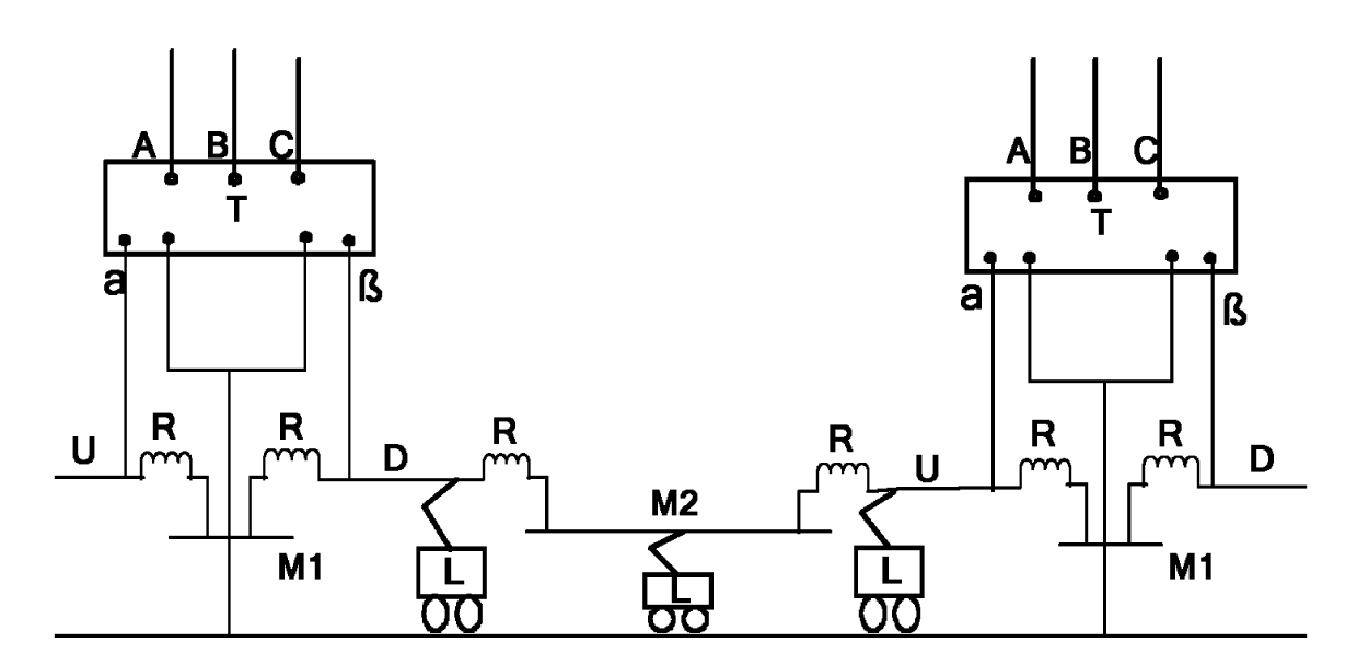 Switch-free switching auto-passing neutral section device for the electric railway