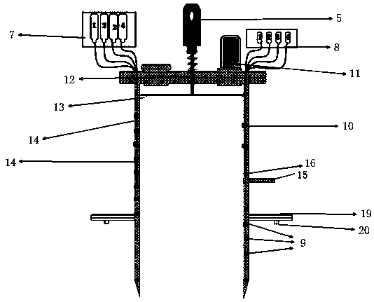 An in-situ test device and method for simulating the release of endogenous pollutants in marine sediments under the action of waves