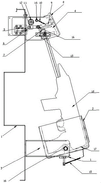 Gun locking device and gun locking and unlocking method based on long gun