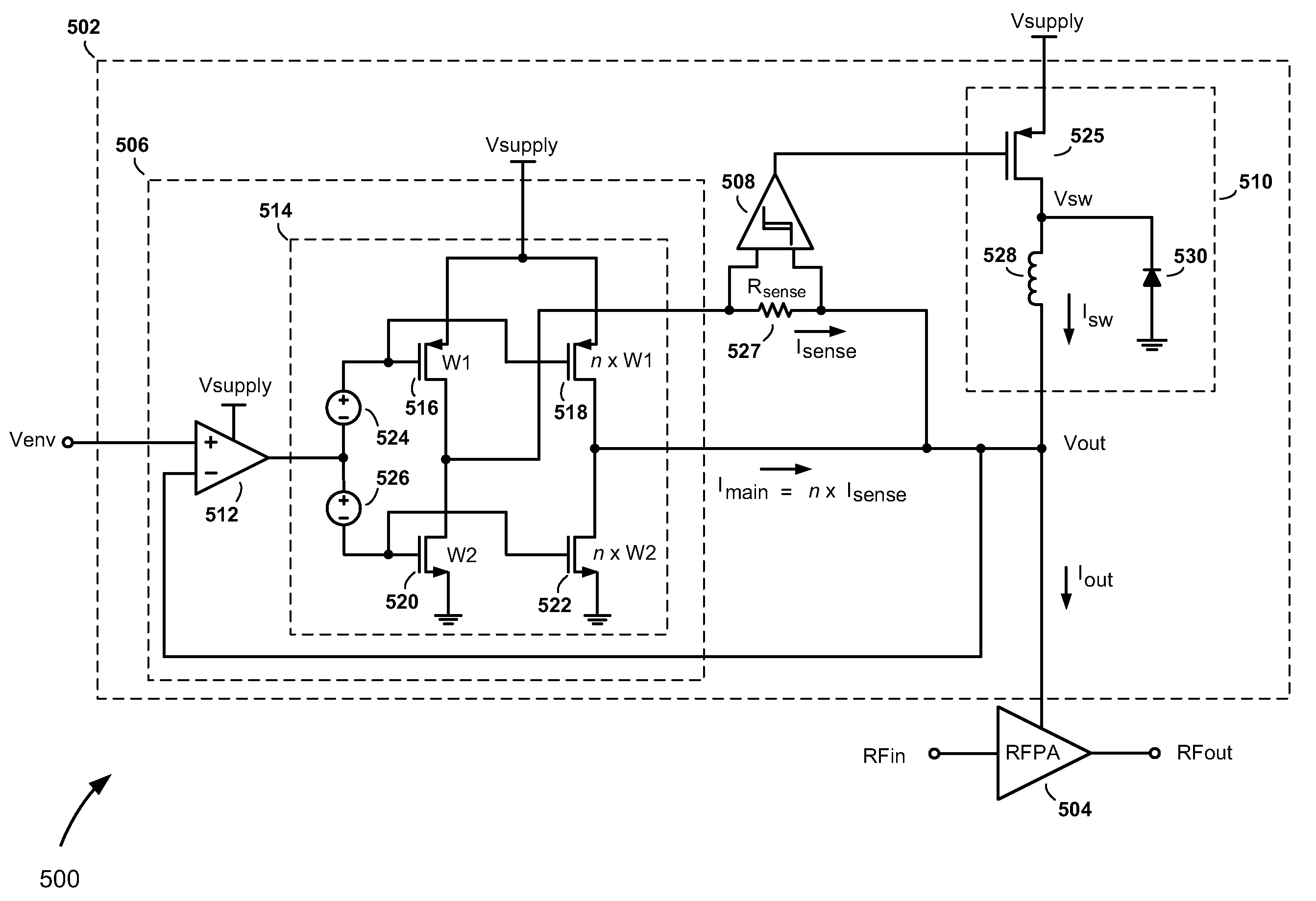High-efficiency envelope tracking systems and methods for radio frequency power amplifiers