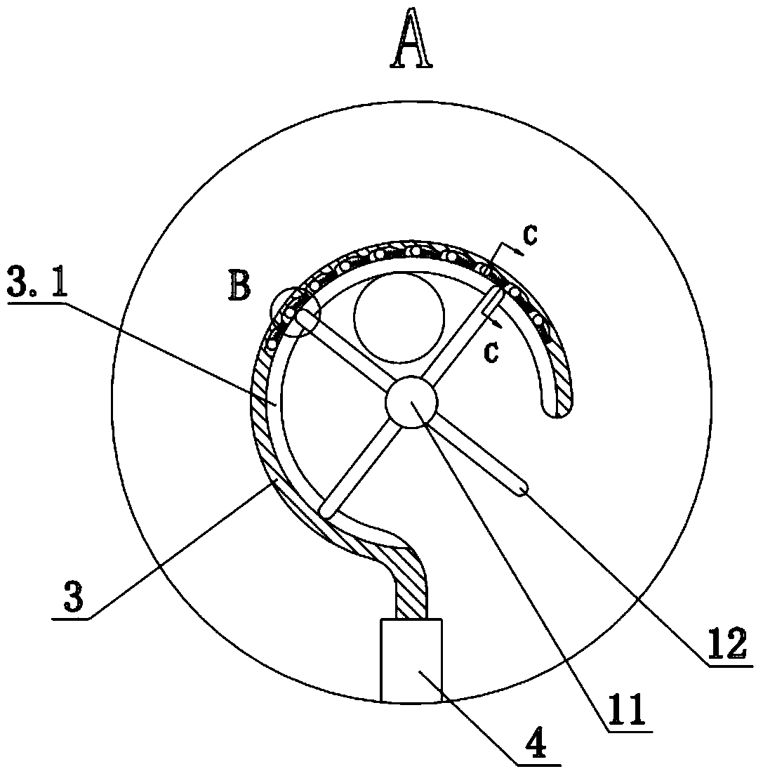 Hanging double-sided sounding horn