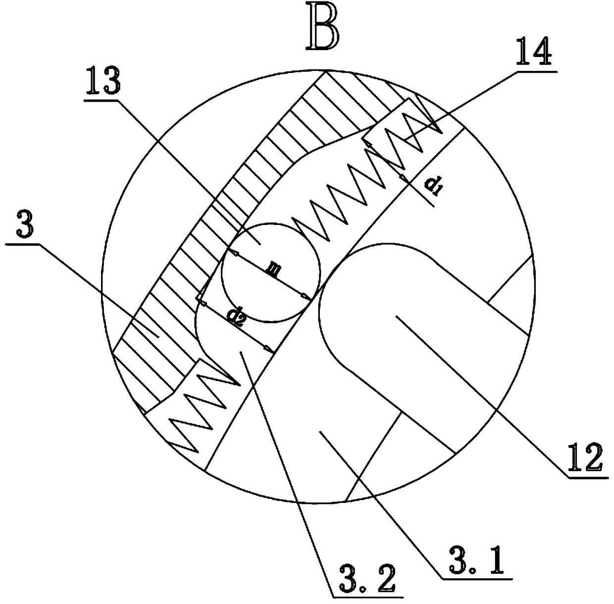 Hanging double-sided sounding horn