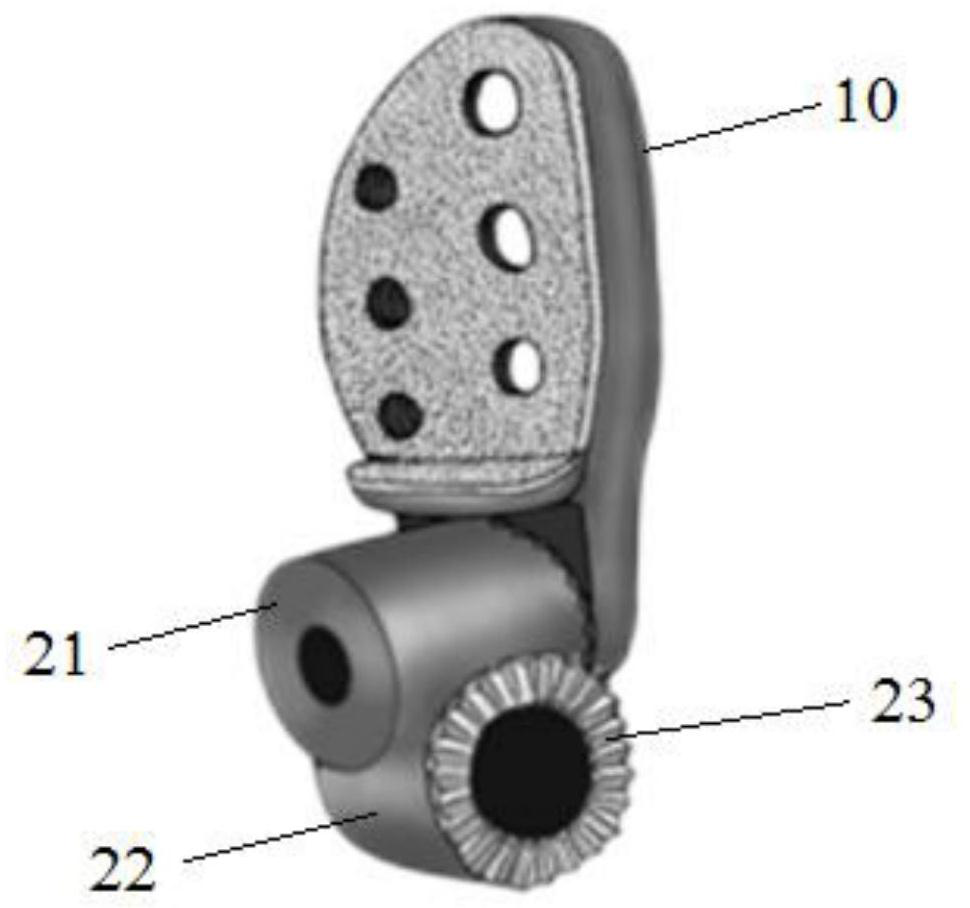 Three-joint artificial pelvic prosthesis fixed through lumbosacral vertebrae