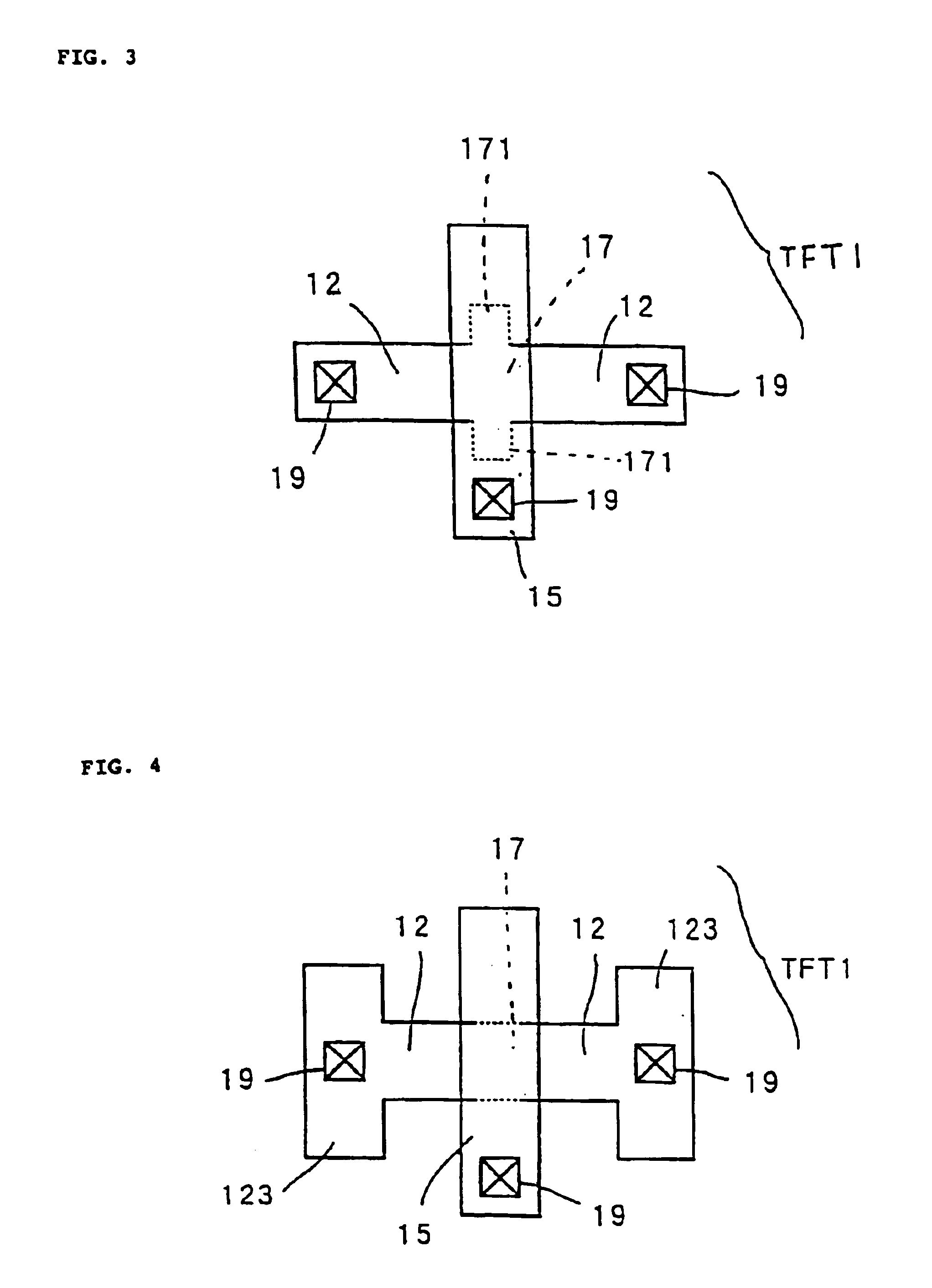 Thin film transistors, liquid crystal display device and electronic apparatus using the same