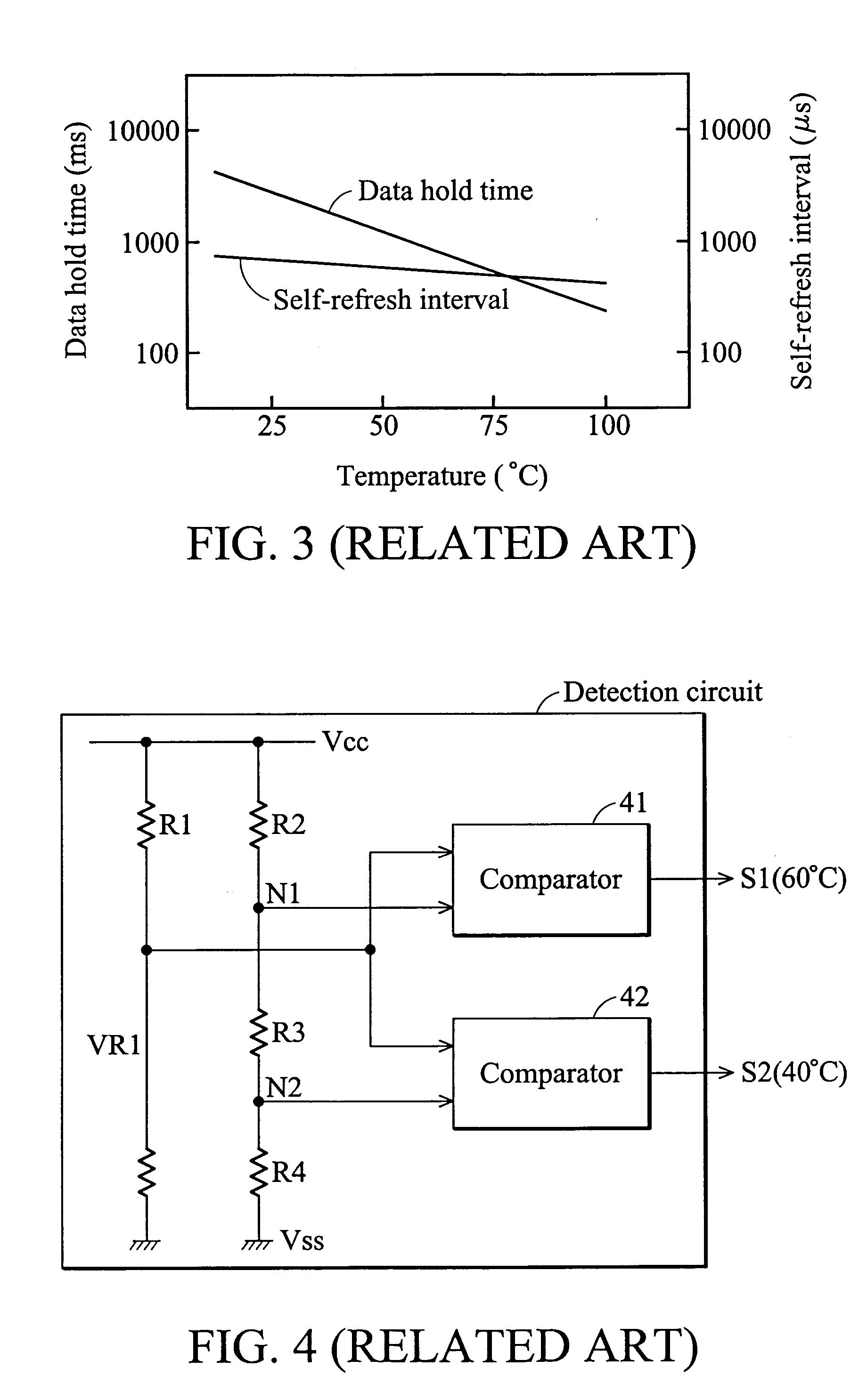 Temperature detecting circuit for controlling a self-refresh period of a semiconductor memory device