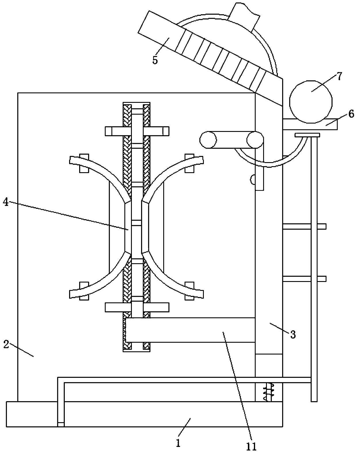 A machine for a household armless man undressing and hanging machine