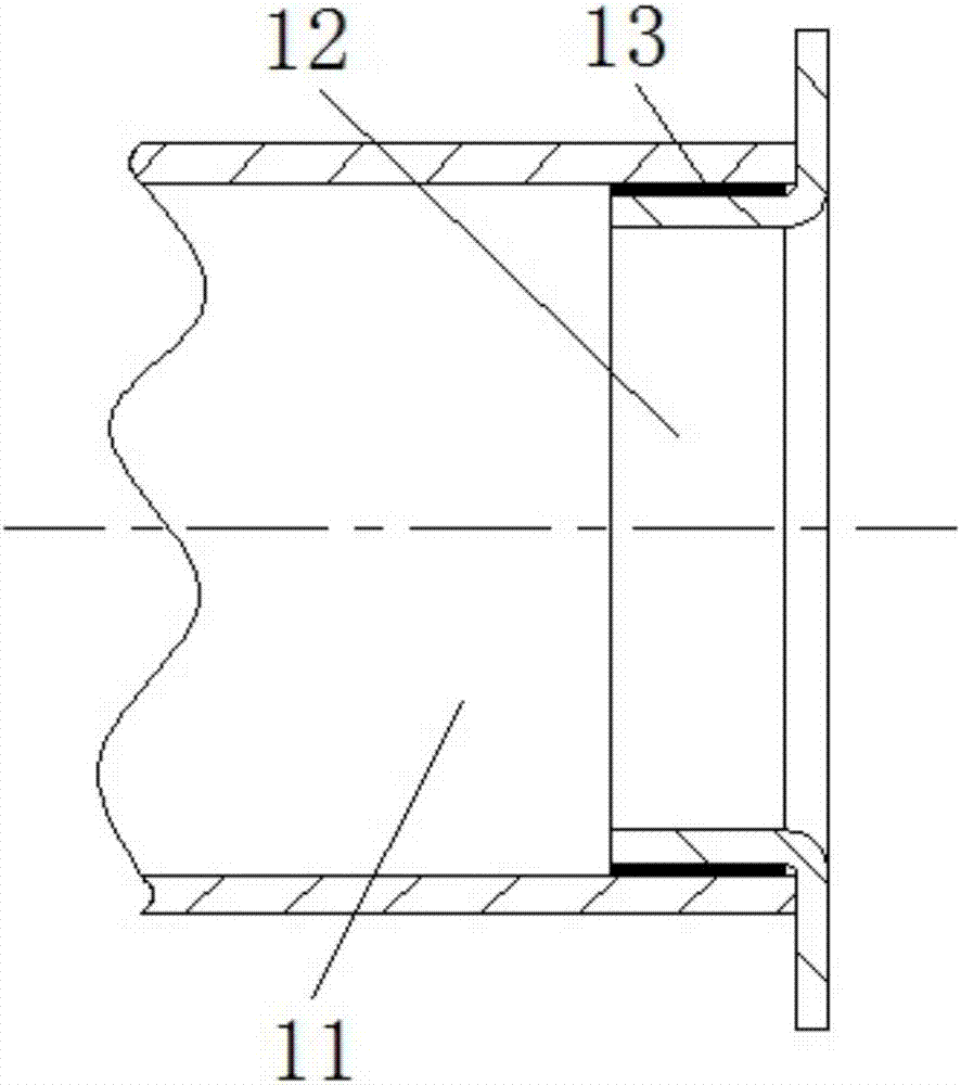 Coaxial positioning jig for folded edge pipeline