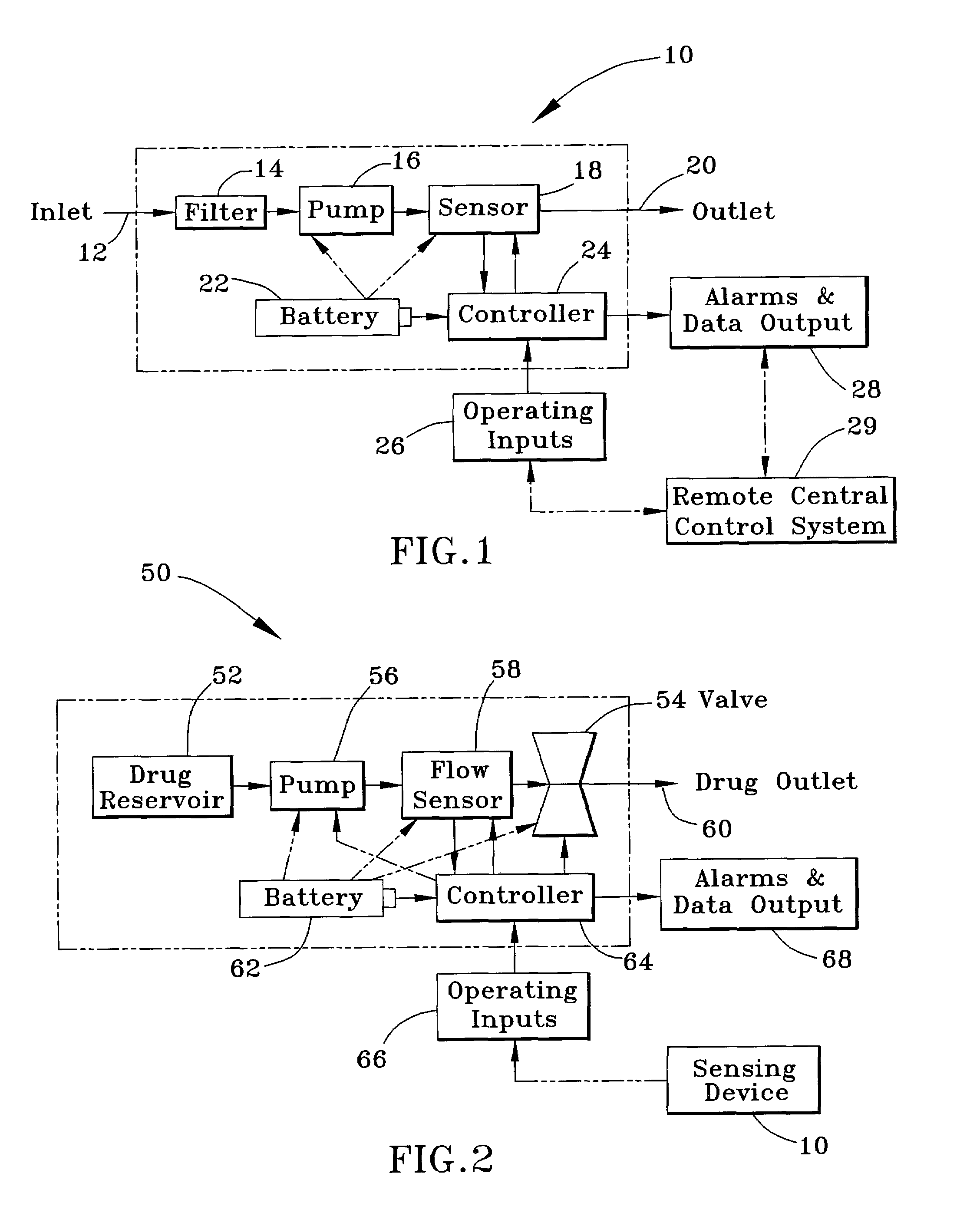 Device and method for detecting and treating chemical and biological agents