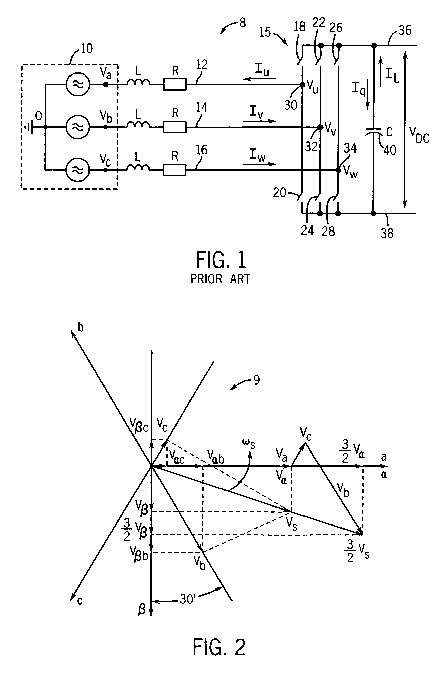 Method and apparatus for rejecting the second harmonic current in an active converter with an unbalanced AC line voltage source