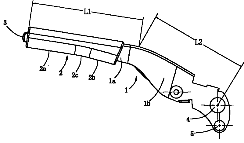 Sedan car brake rod